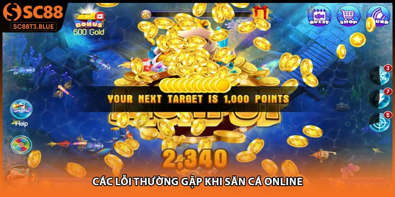 Các lỗi thường gặp khi săn cá online